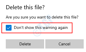 delete option